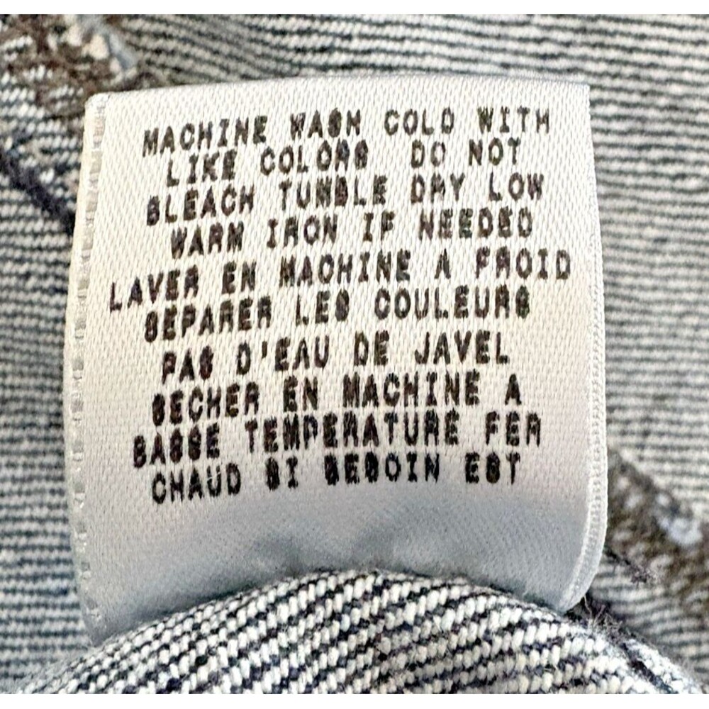 Guess Jean Jacket Women's XL Denim Trucker Cropped Retro Stretch Made in Mexico - Picture 13 of 15